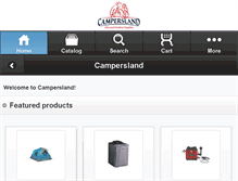 Tablet Screenshot of campersland.com